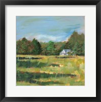 Framed Farmhouse Across the Meadow