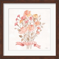 Framed Romantic Blooms IV