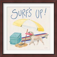 Framed Beach Ride Surfs Up XIV