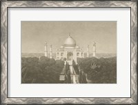 Framed Taj Mahal Postcard II