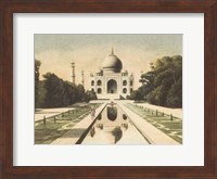 Framed Taj Mahal Postcard I