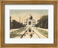 Framed Taj Mahal Postcard I