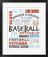 Framed Baseball