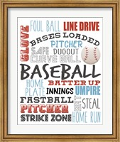 Framed Baseball