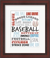 Framed Baseball