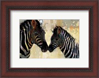 Framed Zebra Love