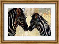 Framed Zebra Love