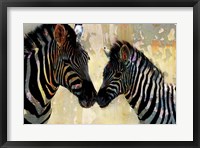 Framed Zebra Love