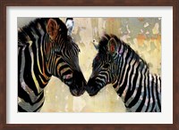 Framed Zebra Love
