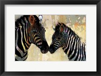 Framed Zebra Love