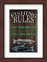 Framed Fishing Rules