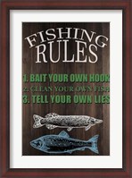 Framed Fishing Rules