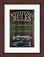 Framed Fishing Rules