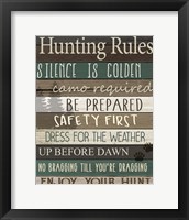 Framed Hunting Rules
