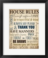 Framed House Rules