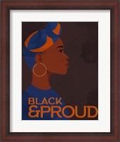 Framed Black and Proud Woman