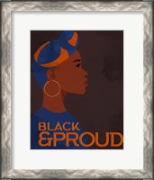 Framed Black and Proud Woman