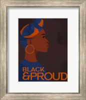 Framed Black and Proud Woman
