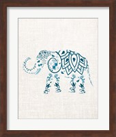 Framed Patterened Elephant