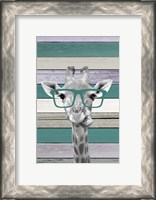 Framed Giraffes Glasses 2