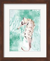 Framed Seahorse Swimming