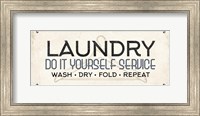 Framed Do It Yourself Laundry
