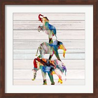 Framed Elephant Trio