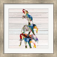 Framed Elephant Trio