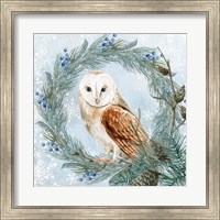 Framed Winter Owl 1