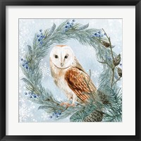 Framed Winter Owl 1