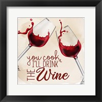 Wine Splash 3 Framed Print