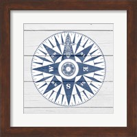 Framed Blue Compass