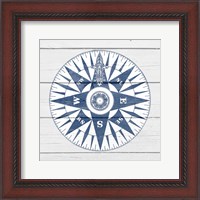 Framed Blue Compass