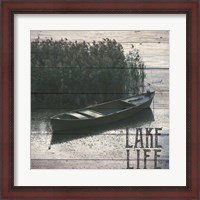 Framed Lake Life Lake Canoe