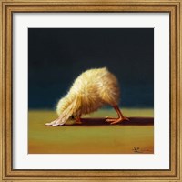 Framed Yoga Chick Downward Dog