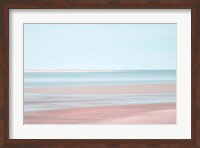 Framed Pastel Abstract Beach 3