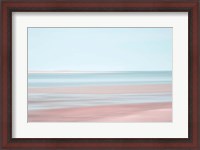 Framed Pastel Abstract Beach 3