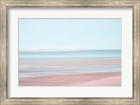 Framed Pastel Abstract Beach 3