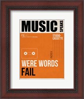 Framed Music Speaks Were Words Fail