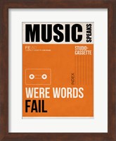 Framed Music Speaks Were Words Fail