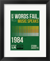Framed Words Fail, Music Speaks