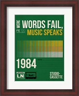 Framed Words Fail, Music Speaks