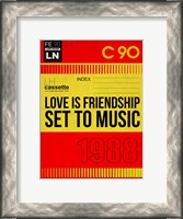 Framed Love Is Friendship Set To Music