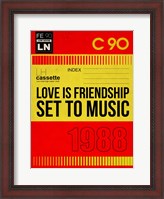 Framed Love Is Friendship Set To Music