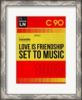 Framed Love Is Friendship Set To Music