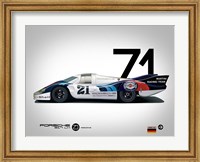 Framed 1971 Porsche 917 Martini Rossi
