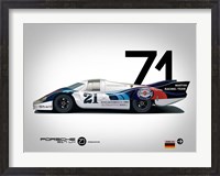 Framed 1971 Porsche 917 Martini Rossi