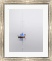 Framed Sailboat; Red, White & Blue