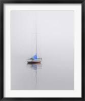 Framed Sailboat; Red, White & Blue