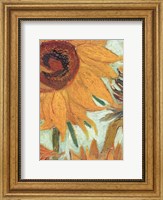 Framed Vase with Twelve Sunflowers, .c1888 (detail)